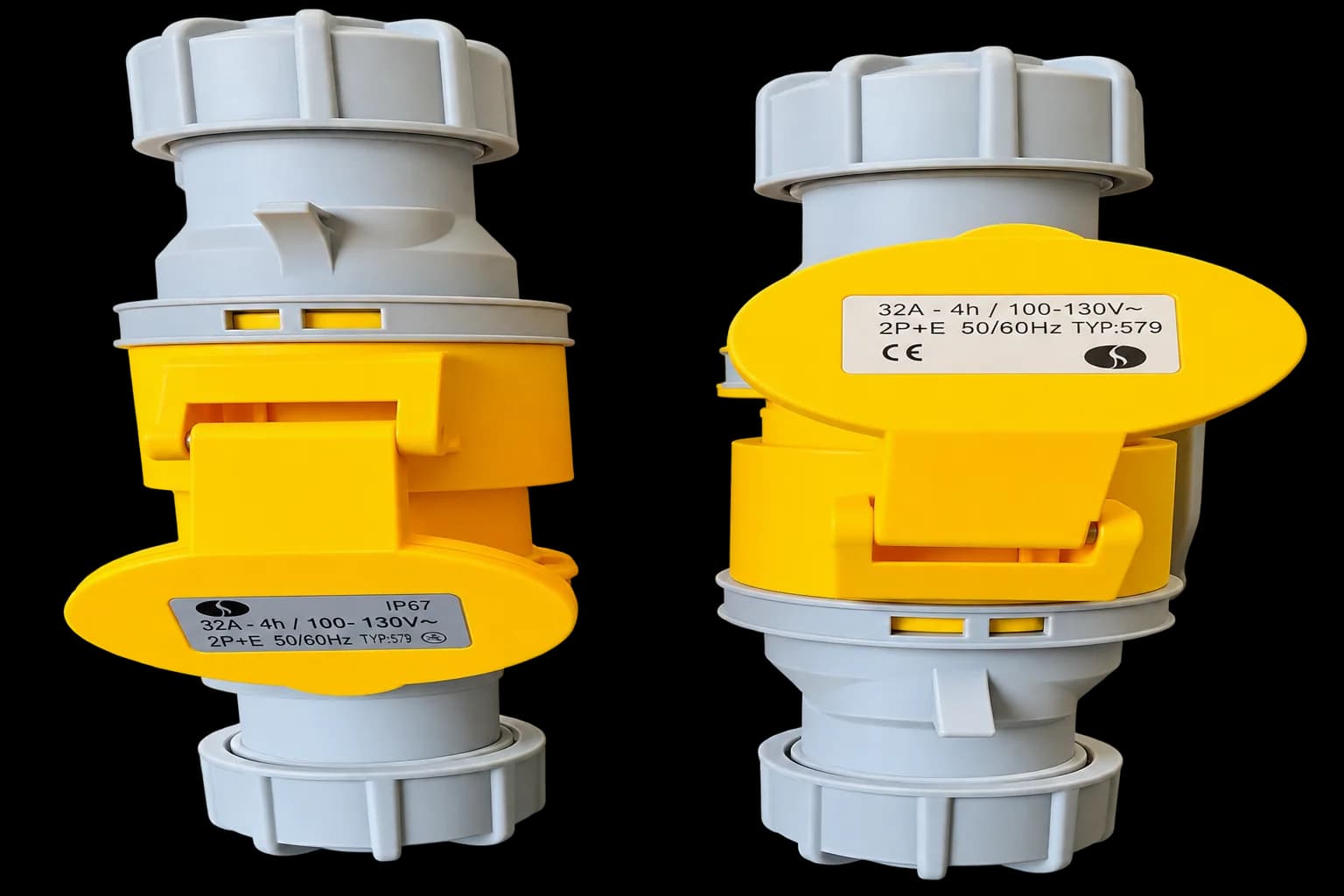 16A X 3 Pin 110 Volt Plug IP55 — SWILITE 110V Plugs & Sockets