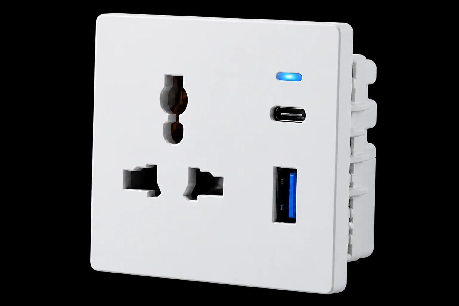 13A Universal Double Socket With Twin USB Charging Port — SWILITE 13A Universal Sockets with Twin USB