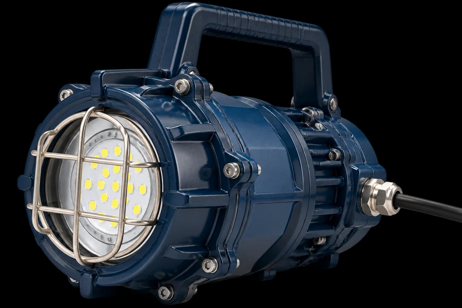 120W 24v Explosion Proof LED Flood Light (Yellow Color) — SWILITE Explosion-Proof Hand Lamps