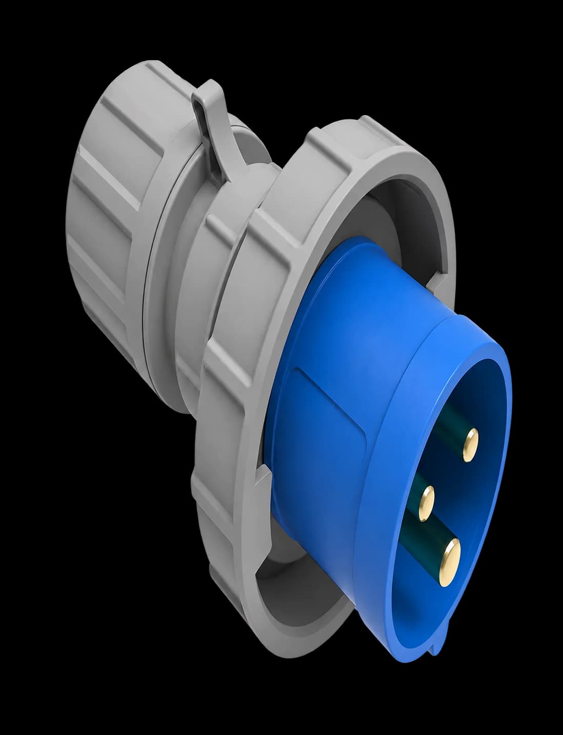 16A Industrial Mobile Plug 3-pin IP 67 — SWILITE Industrial Plugs & Sockets