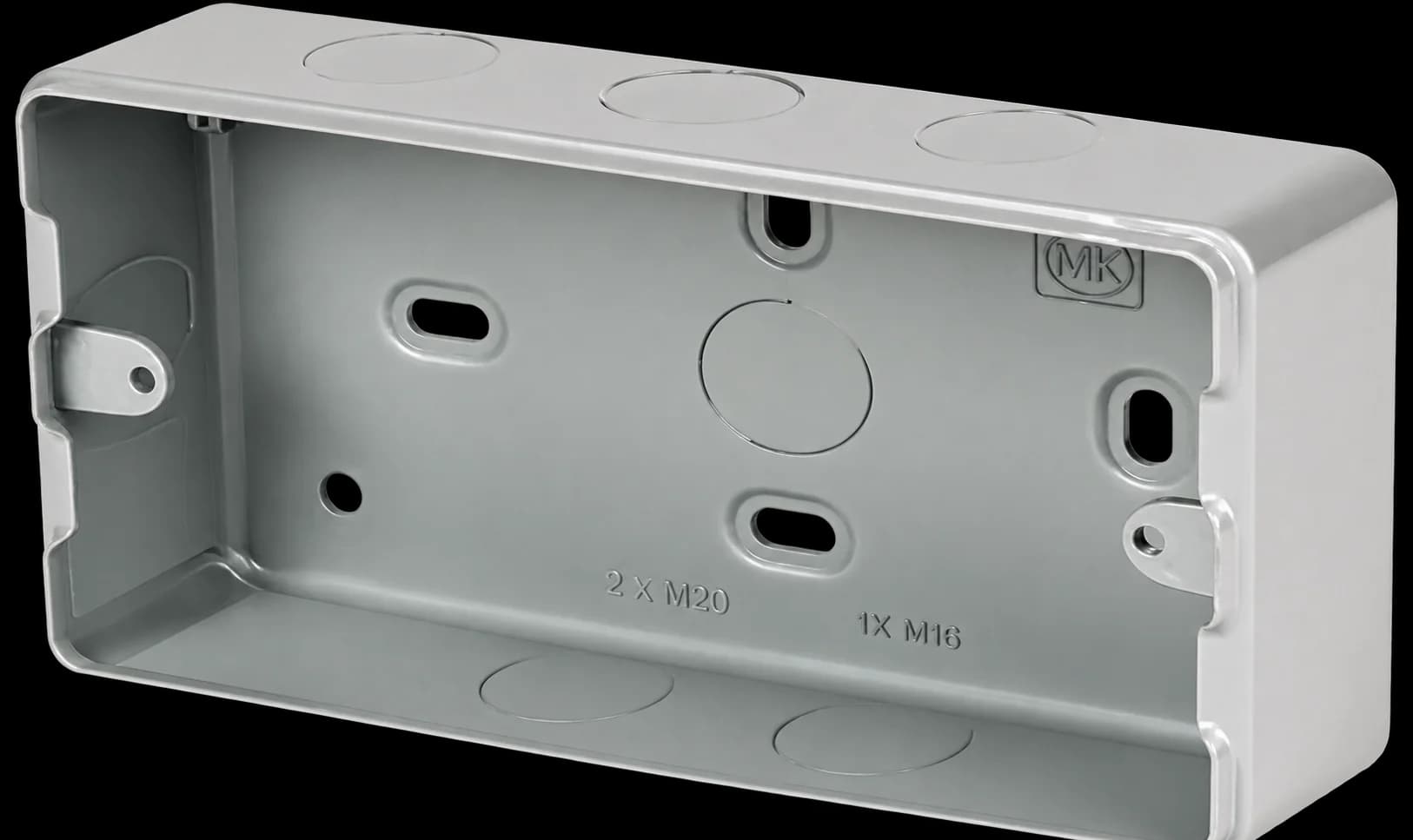 13 A Metal Clad Double Socket — SWILITE Metal Clad Sockets
