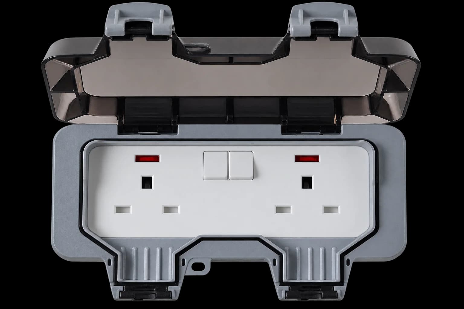 13A Weather Proof Double Socket 220v-240 IP66 — SWILITE Weatherproof Sockets